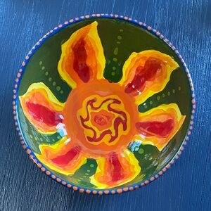 Vibrant Hand-Painted Ceramic Bowl